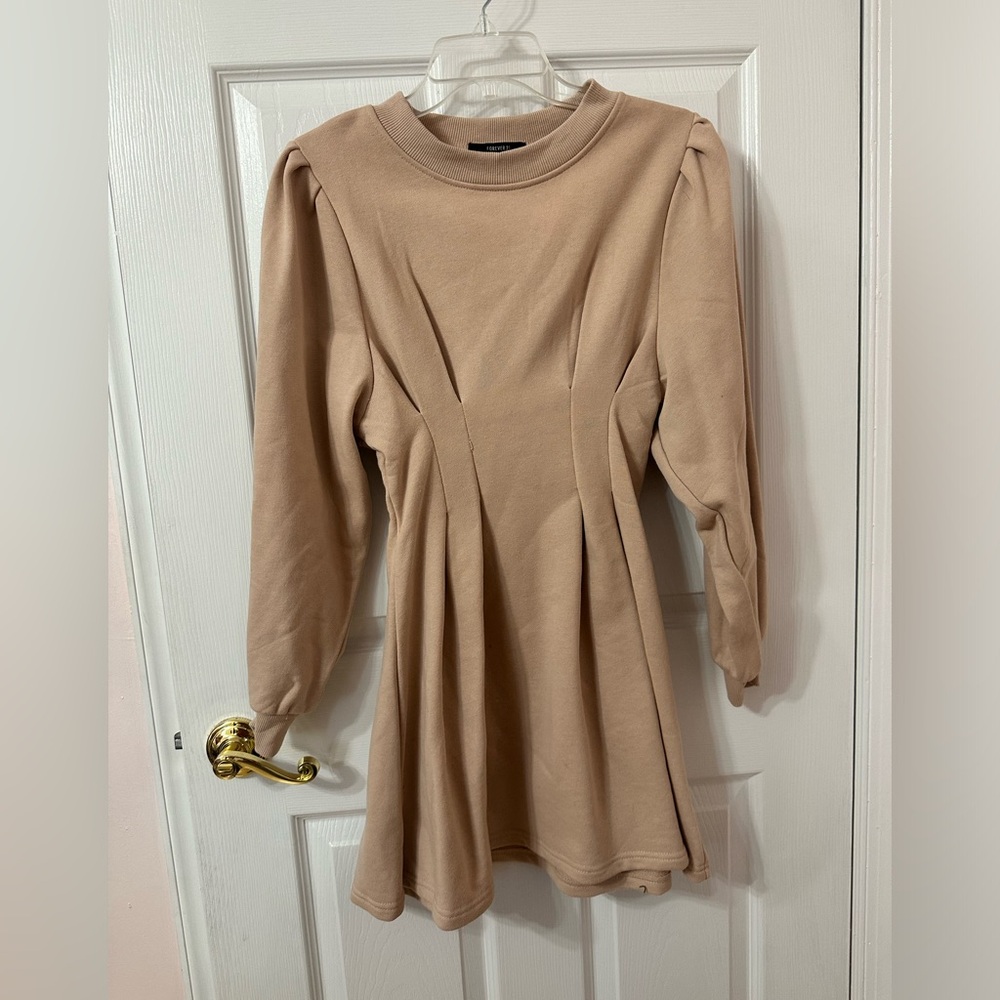 SHEIN fit and flare mini sweater dress